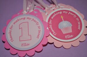 Birthday Cupcake Stickers Set