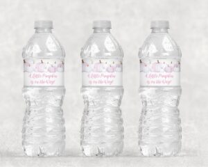 Fall-themed Baby Shower Water Bottle Labels