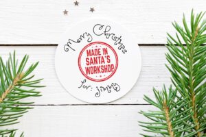 holiday sticker labels set