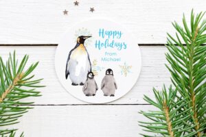 holiday sticker labels