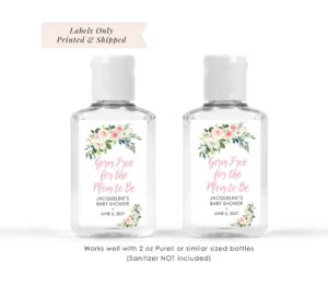 Baby Shower Sanitizer Favor Labels Set of 20