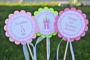 Princess Theme Beverage Wraps Set of 10