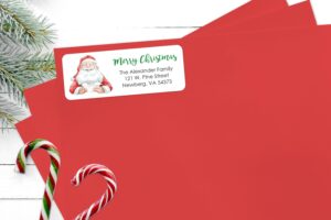 Christmas Address Labels and Seals Set