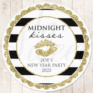 new-years-eve-party-stickers-midnight-kisses-goodie-bag-stickers-treats-new-years-favor-stickers-gold-black-set-of-24