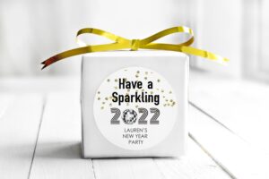 New Year's Gold Confetti Sticker Set