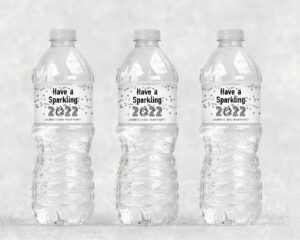 New Year's Water Bottle Labels - Sparkle and Shine Set