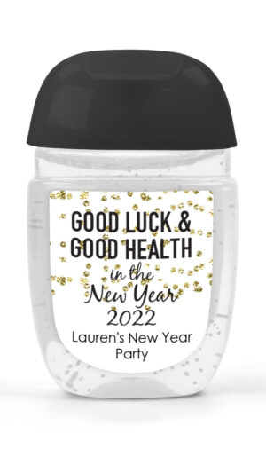 New Year Celebration Sanitizer Labels - Set of 30
