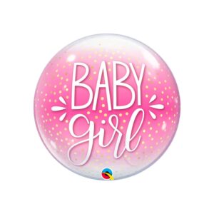 pink large bubble transparent balloon