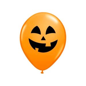 Halloween pumpkin face latex balloons