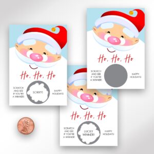 holiday party scratch off ticket cards set of 24