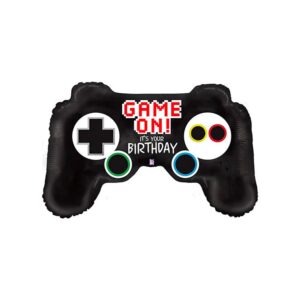 gaming controller birthday foil balloon