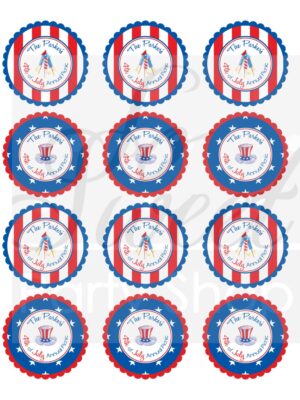 Independence Day Sticker Set