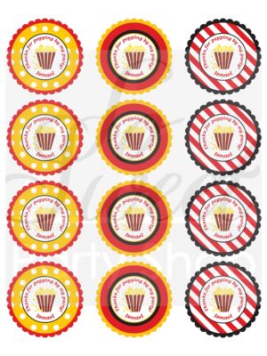 Movie Night Decorative Sticker Set