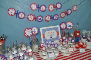 Nautical Baby Shower Beverage Labels Set of 10