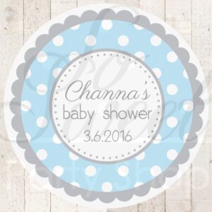 boys-baby-shower-favor-sticker-labels-blue-and-gray-polkadot-personalized-baby-shower-favors-baby-shower-decorations-set-of-24