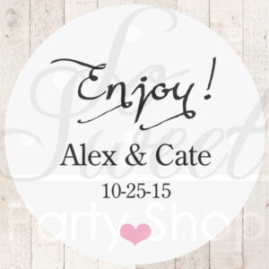 Party Favor Sticker Labels Set of 25
