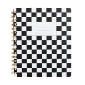 Checker Black Notebook