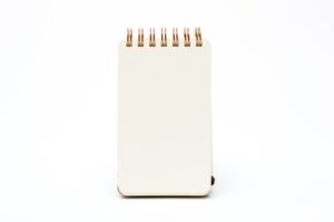 leather memo pad black