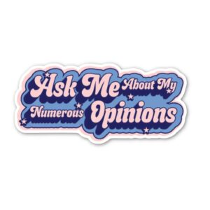 Inquire about various perspectives sticker