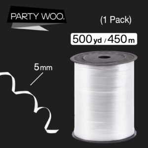 White Curling Ribbon for Crafts