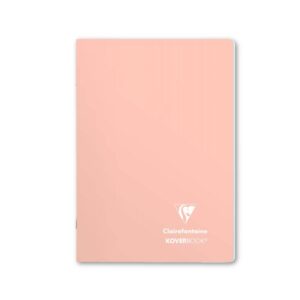 lined staplebound notebook a5 coral
