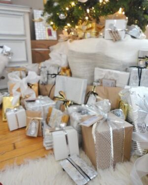 Silver Glitter Curling Ribbon for Decorations