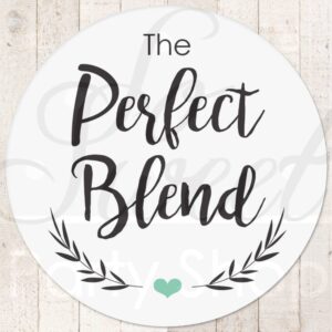 Wedding Coffee or Tea Favor Sticker Set